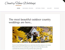 Tablet Screenshot of countryhomeweddings.com